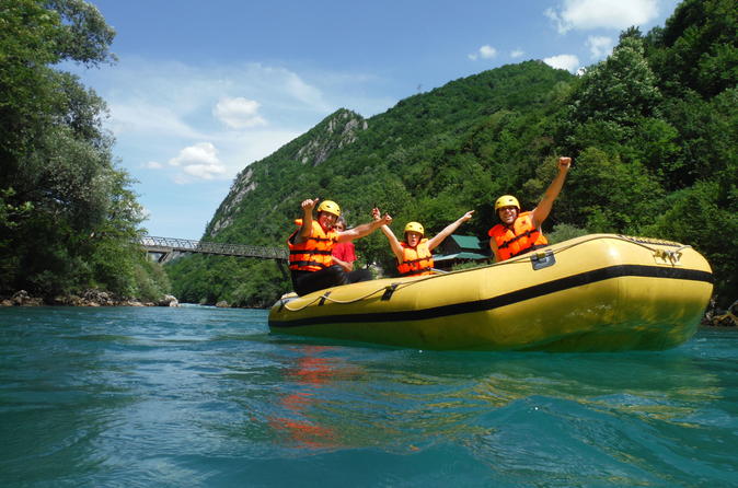 1-Day Montenegro Tara River Rafting Tour from Dubrovnik with Breakfast and Lunch