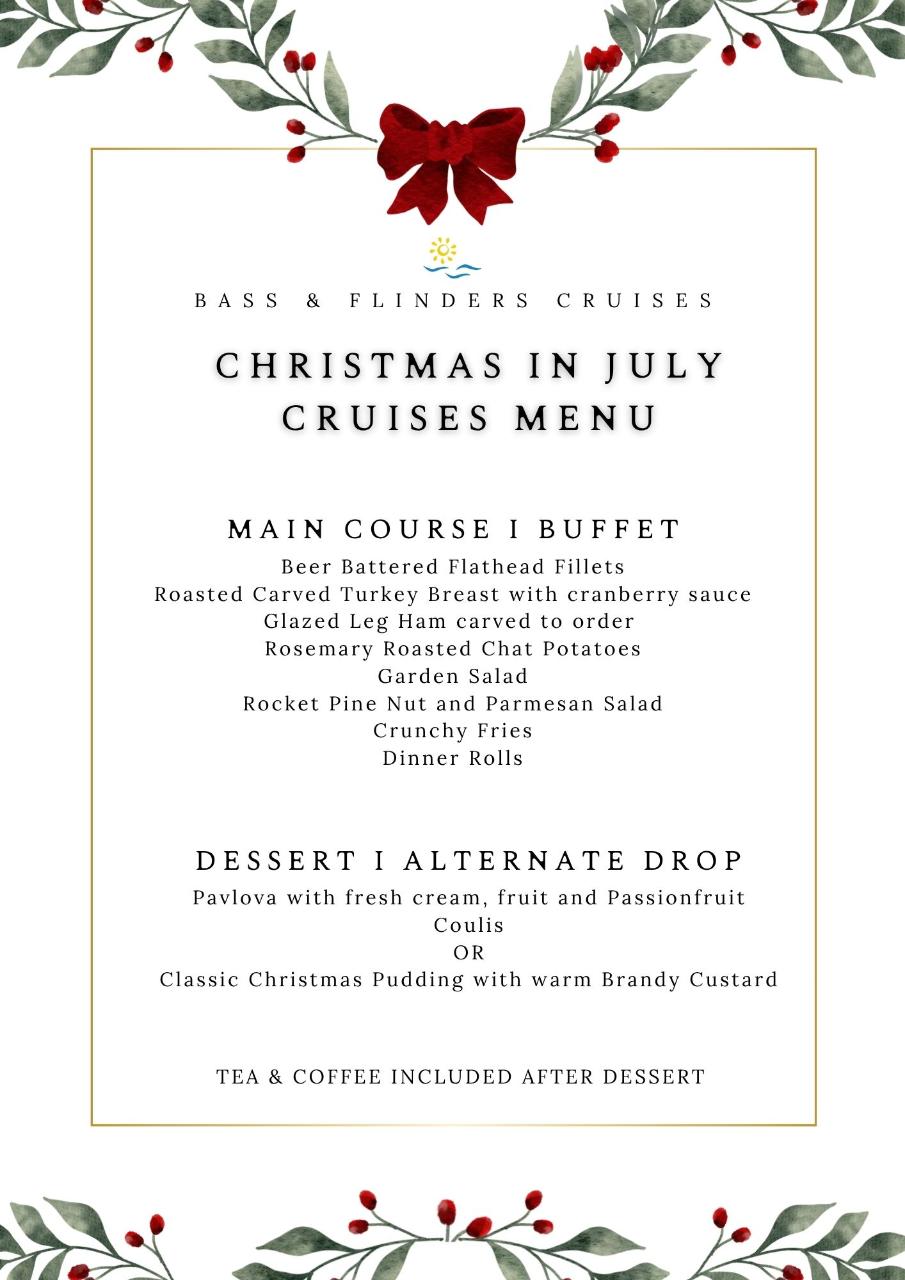 Bass & Flinders Xmas in July Cruise 