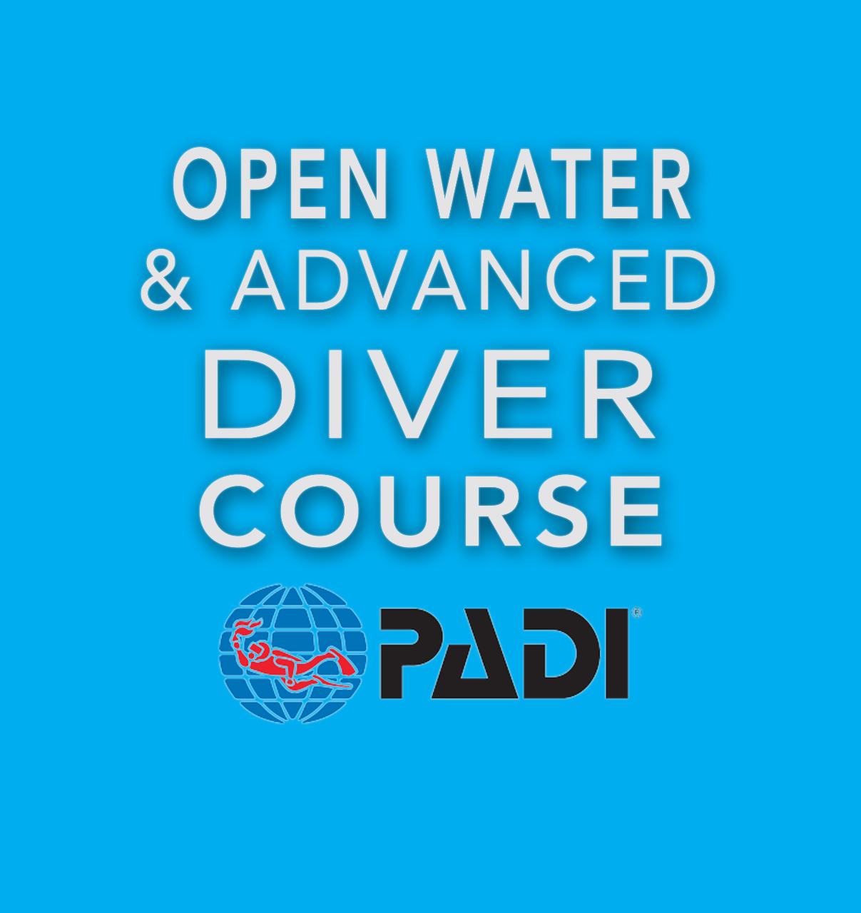 PADI Open Water Diver & Advanced Open Water with Enriched Air