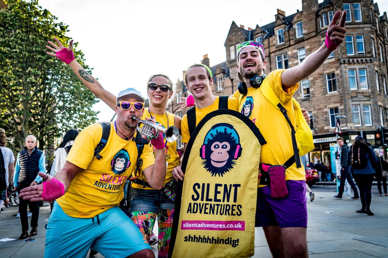 A Festive Silent Disco Adventure in Edinburgh (December) Silent