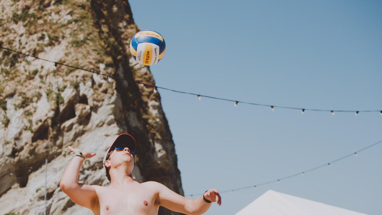 Beach Volleyball at Carlyon Bay