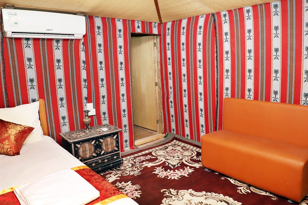 Overnight Camping - Deluxe Tent with attached toilet