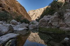 Von Maskat Hotel / Schiff - Tagesausflug Maskat ,Wadi Shab und Wadi Tiwi 