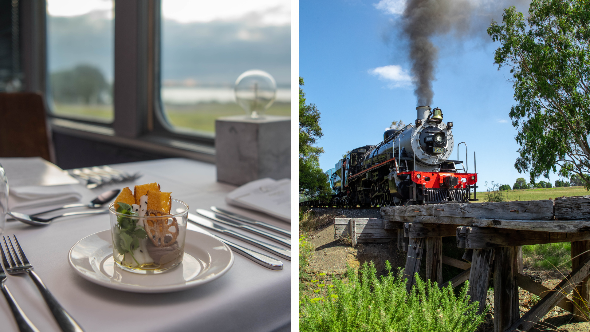 Q Class - Table for 3 (departs Queenscliff - Steam)
