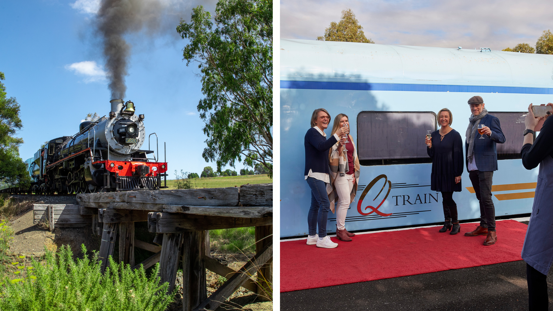 First Class - For 5 (departs Queenscliff - Steam)