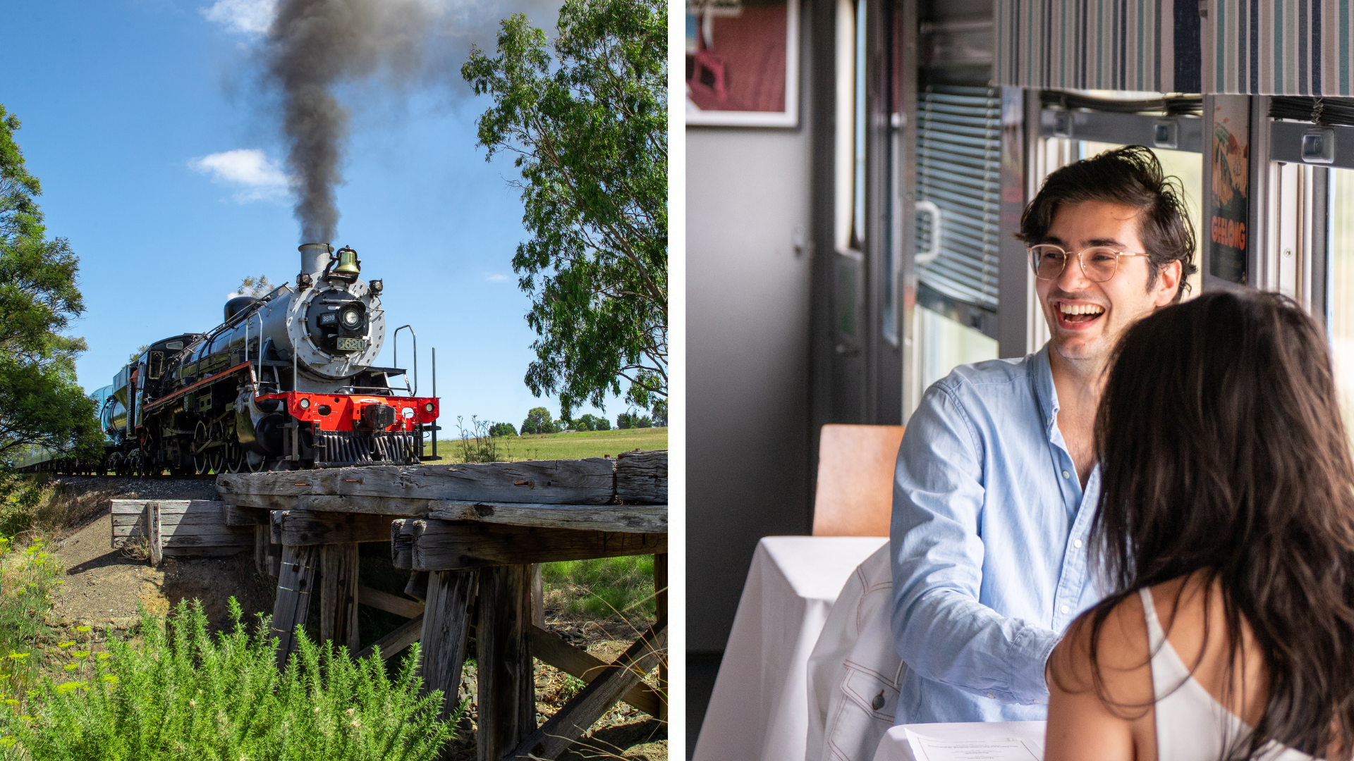 Q Class - Table for 2 (departs Queenscliff - Steam)