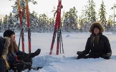 Laponia winter yoga retreat