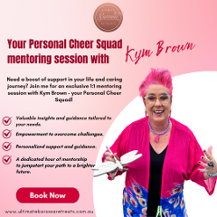  Your Personal Cheer Squad mentoring session with Kym Brown (60mins)