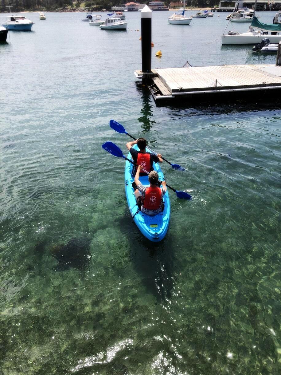 SitOnTop Double Kayak Hire Manly Sailing Reservations