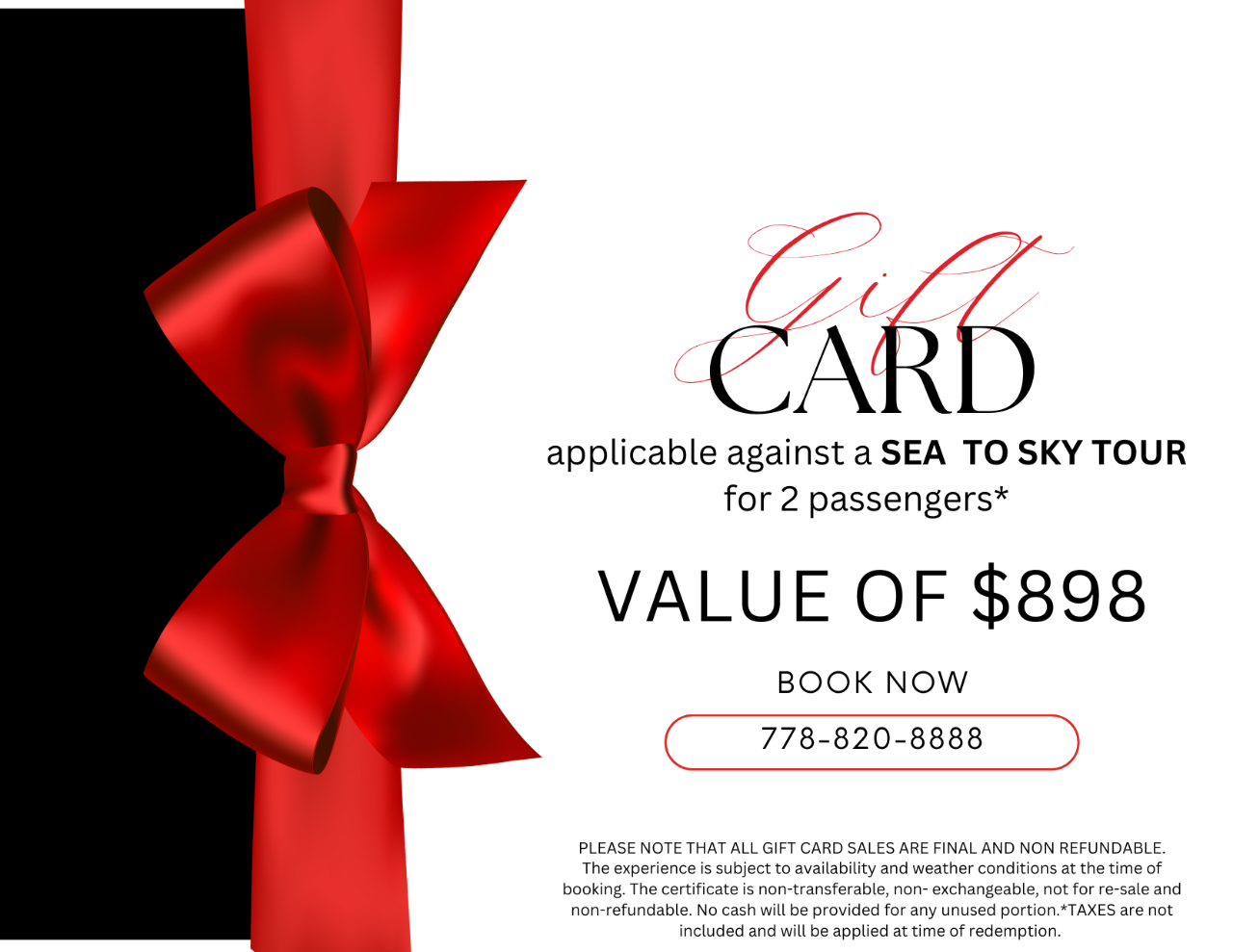 SEA TO SKY TOUR Gift Card 