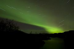 Riding and northern lights