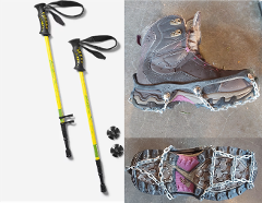 ICE CLEAT/HIKING POLE PACKAGE RENTAL