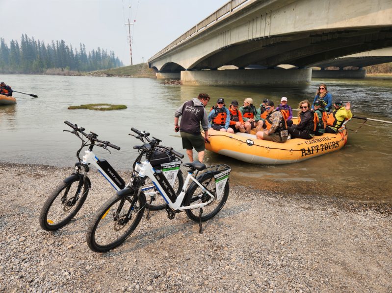 RAFT & RIDE CANMORE RAFTING & eBIKE COMBO TOUR