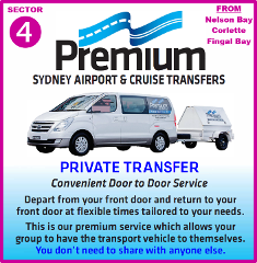 Private Transfer  TO  Sydney - Door to Door Service - Sector (4)