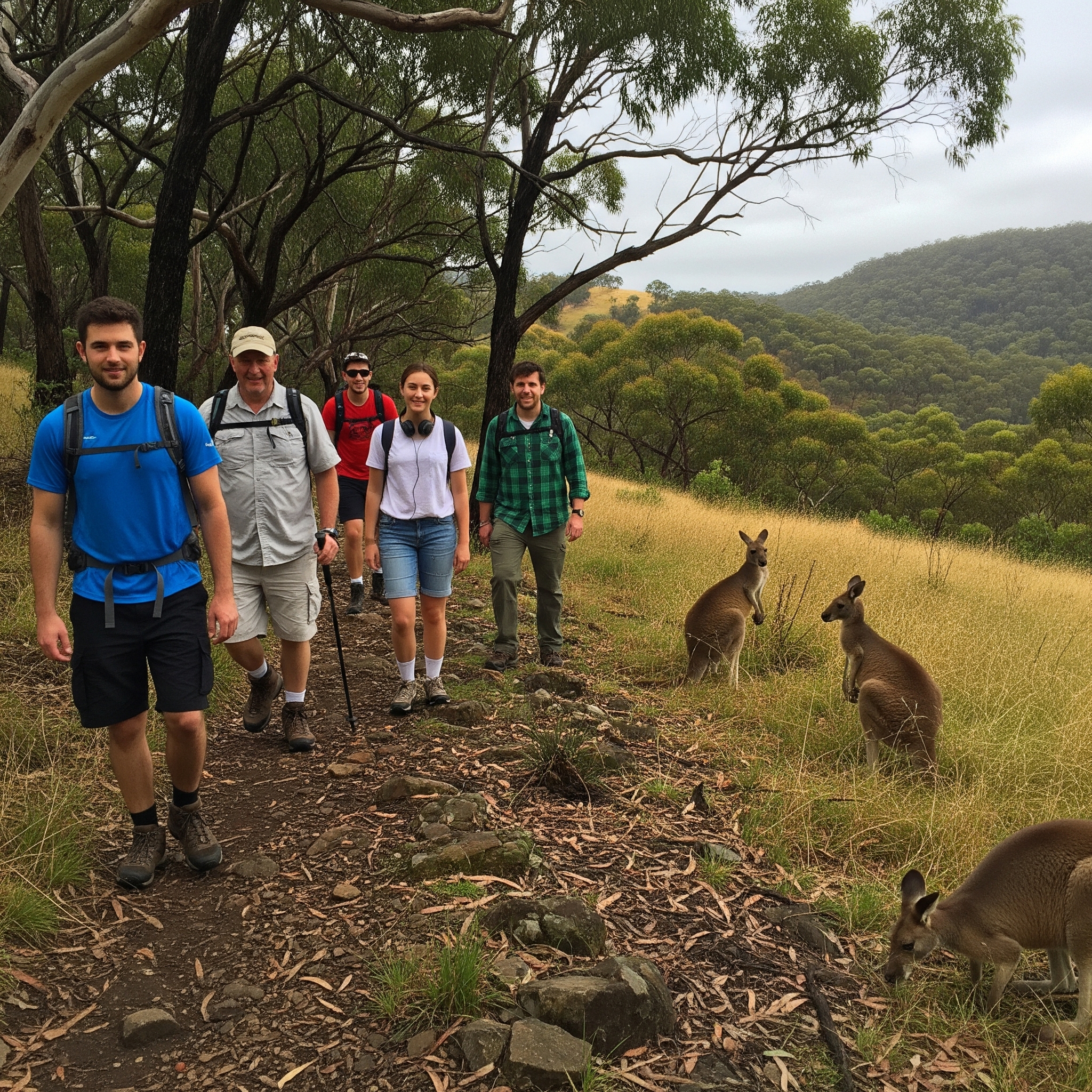 Wildlife Nature hike with Kangaroos and Sunset Champagne Picnic!