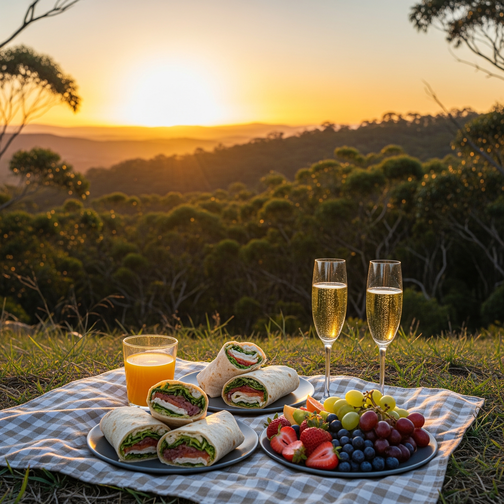 Wildlife Nature hike with Kangaroos and Sunset Champagne Picnic!