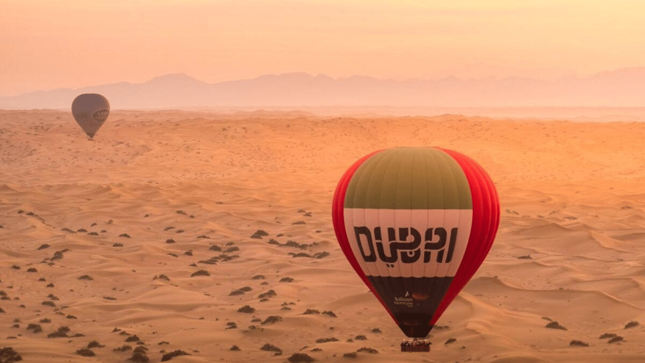 Deluxe Desert Hot Air Balloon & Falconry Adventure