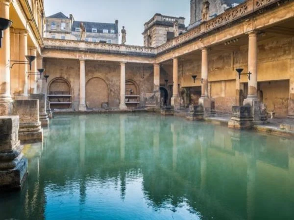 Day Trip to Bath by Rail with Entry to Roman Baths + Hop-On Hop-Off tour