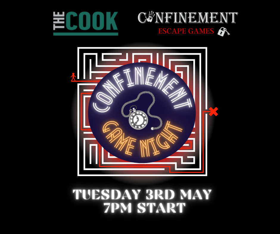 Confinement Game Night | Roaring 20's | Tuesday 3rd May | at The Cook