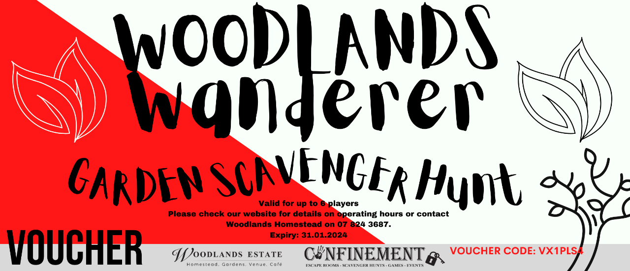 Woodlands Wanderer Garden Hunt - Team Voucher