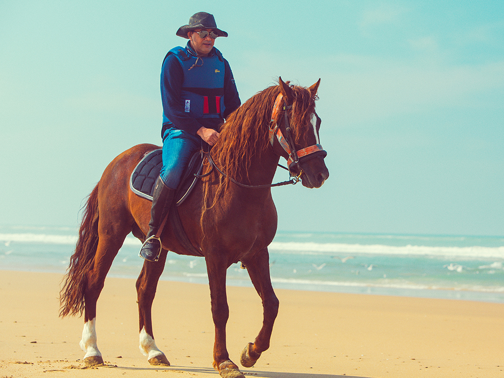 Horseback Riding PLAYA BLANCA Tangier 1 hour Mnar CASTLE