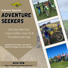 ADVENTURE SEEKERS PACKAGE (1-day bike hire with 1hr tuition) Adults & youth over 160cm