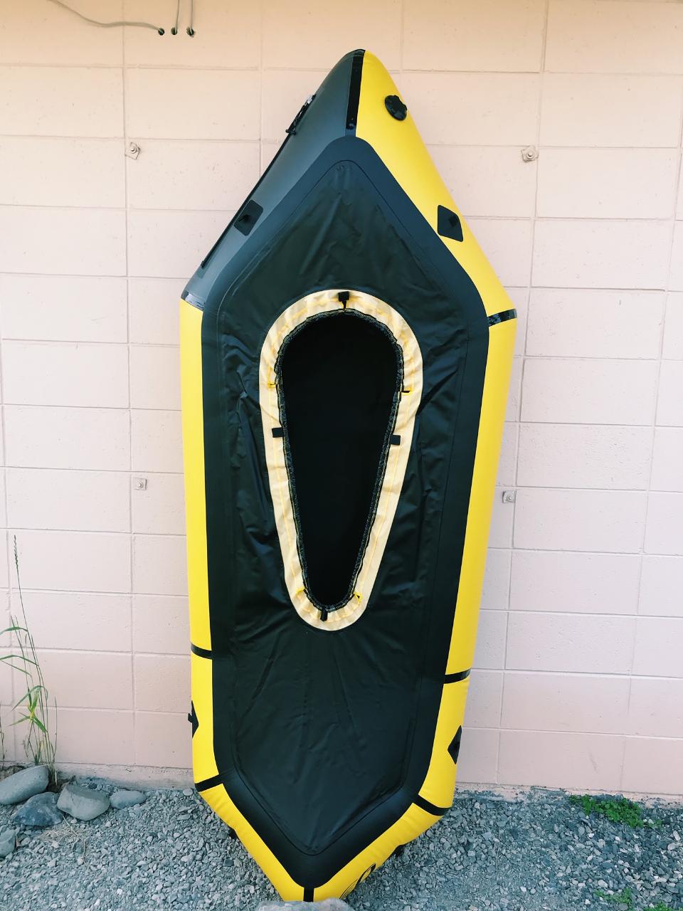 Packraft Nirvana w/ Sprayskirt & Deck  Kokopelli & Paddle, Seat Inflation tube, Repair kit, PFD 