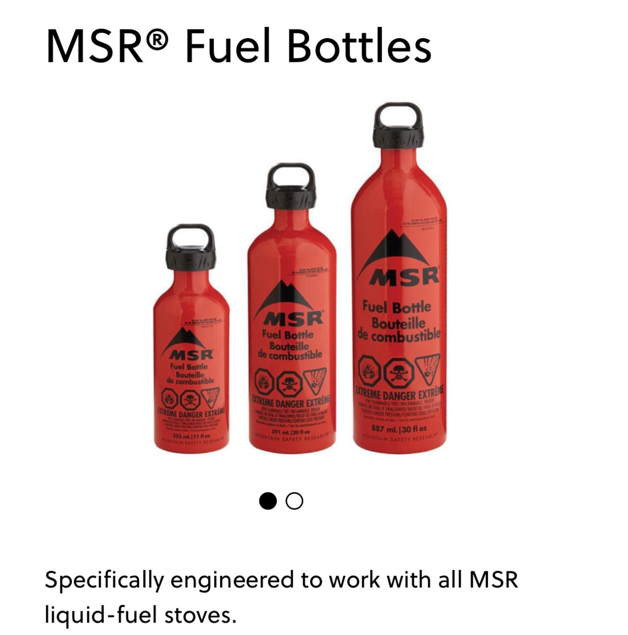 MSR Fuel Bottle - only