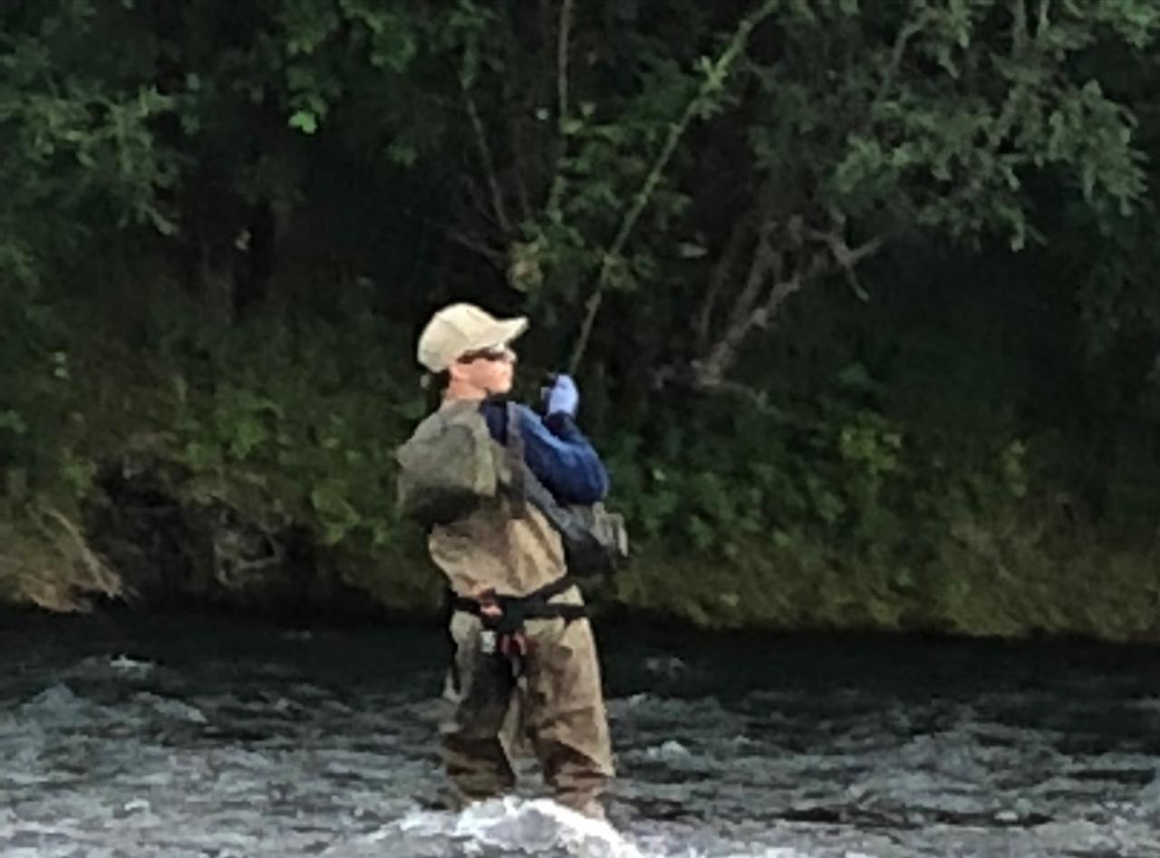 Fishing Pkg: FLY ROD 8WT Rod Reel/ Chestwaders Breathable with wading boots (1 Person)