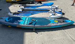 SUP -NRS Cruz Inflat 220 Lbs Wt Cap (Paddle, PFD, Pump, Leashes, Carry Bag, 2 leashs Ankle and Wrist, 1 fin)