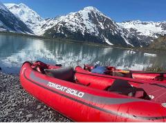 Kayak Inflatable Single 35 lbs avg- (Includes Kayak,  Pump, Paddle, PFD) 