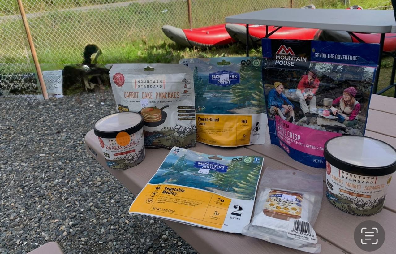 Dried food  - List is under Retail Food Tab