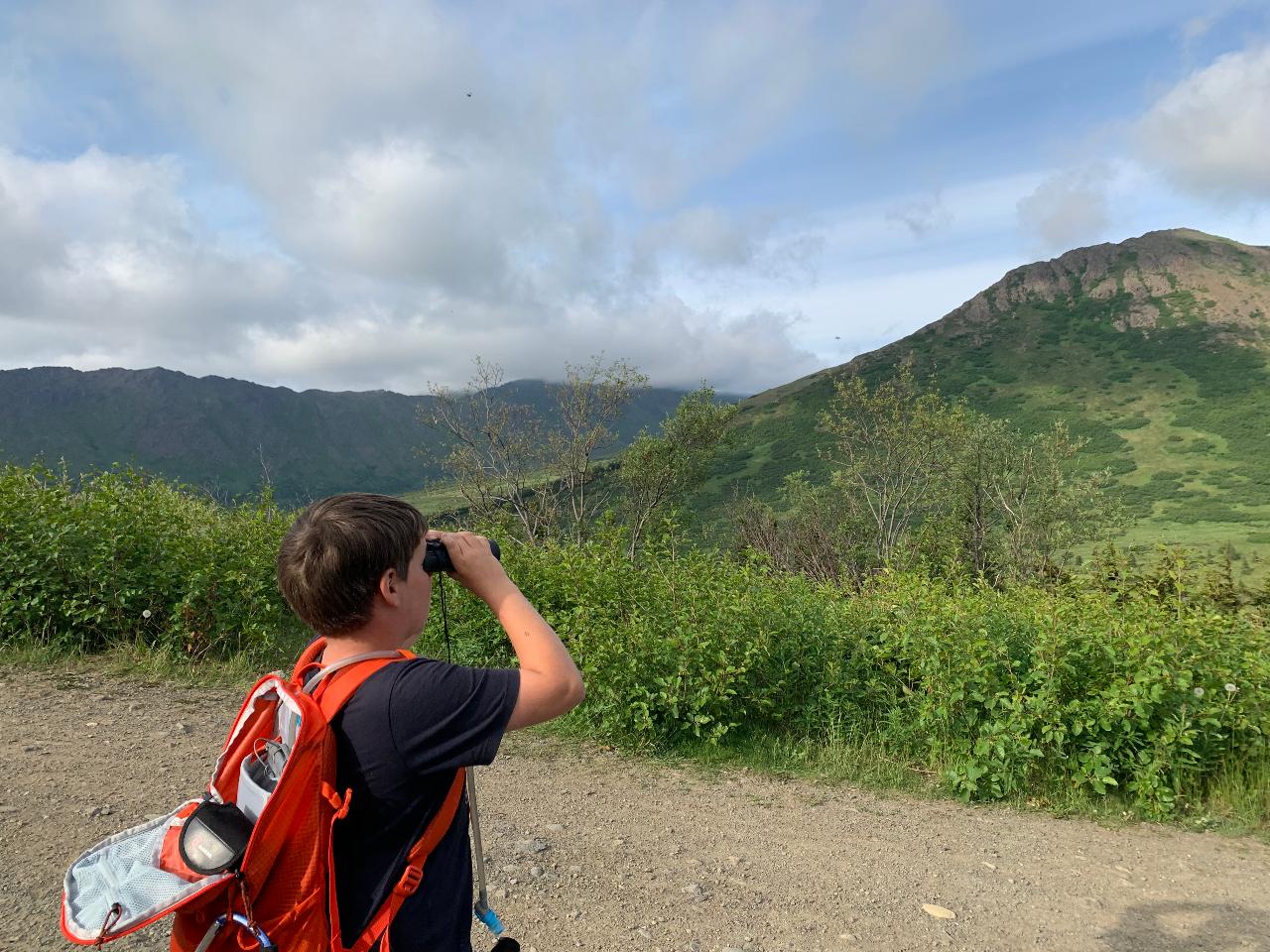 PKG Hiking: Binoculars 10x42, Bear Spray, Trekking Poles (See add on items)