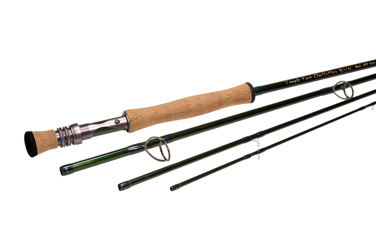 Temple Fork Outfitters 4pc 9ft Fly Fishing Rod and Reel Combo Case