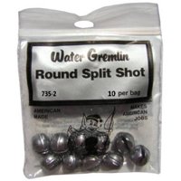 Water Gremlin Size  Removable Split Shots - 1 pack 