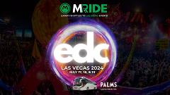 SINGLE DAY Shuttle Bus Pass to 2024 EDC Las Vegas Music Dance Festival at Las Vegas Motor Speedway from the RIO CASINO Area (The Palms) - Las Vegas (May 17th - May 19th)