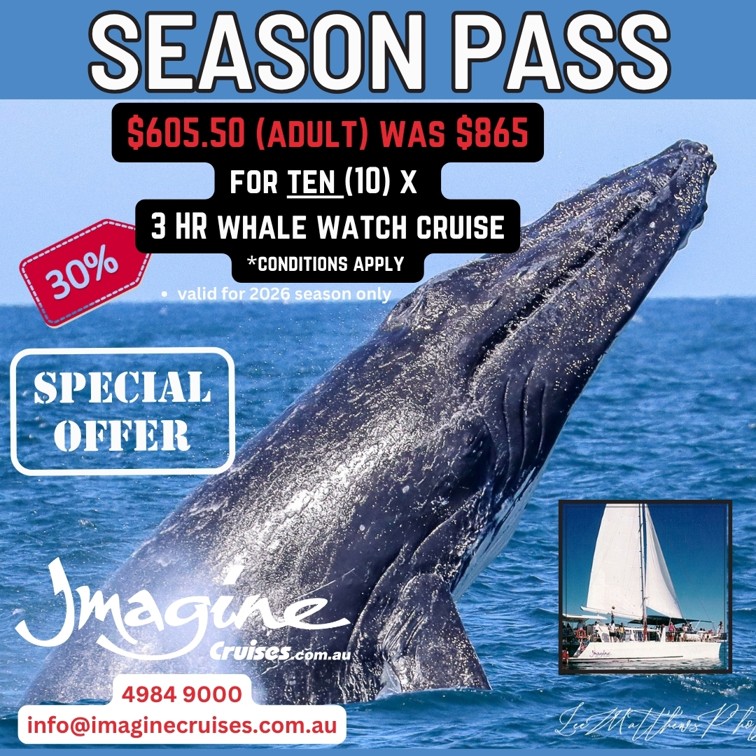 Season Pass 10  x 3 Hour Whale Watch Cruise