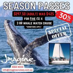 Season Pass 5 x 3 Hour Whale Watch Cruise