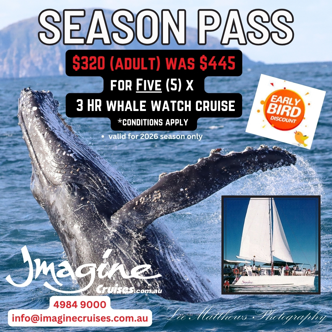 Season Pass 5 x 3 Hour Whale Watch Cruise