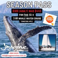 Season Pass 5 x 3 Hour Whale Watch Cruise