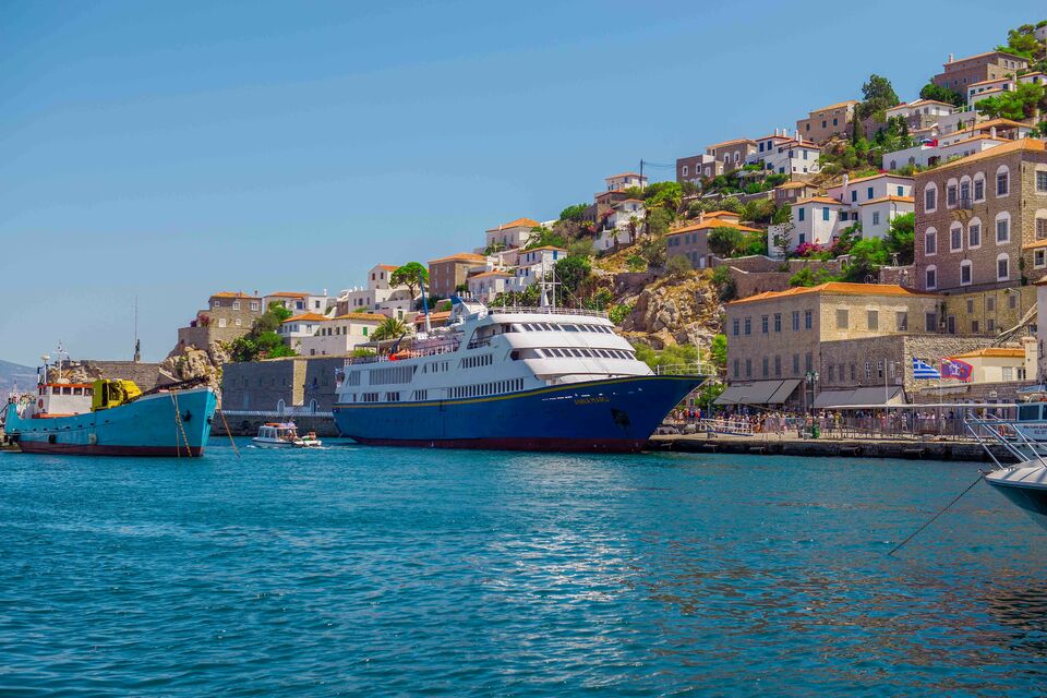 From Athens Full Day Cruise To Aegina Poros And Hydra Open Top Bus