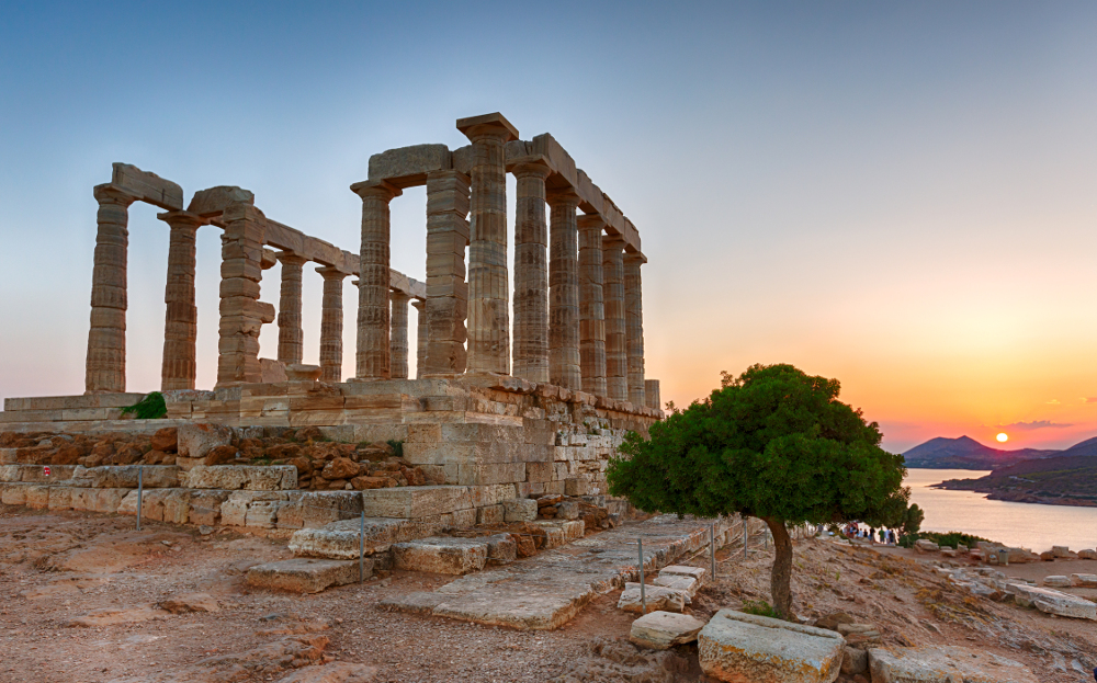 Temple of Poseidon and Cape of Sounion private sunset Tour