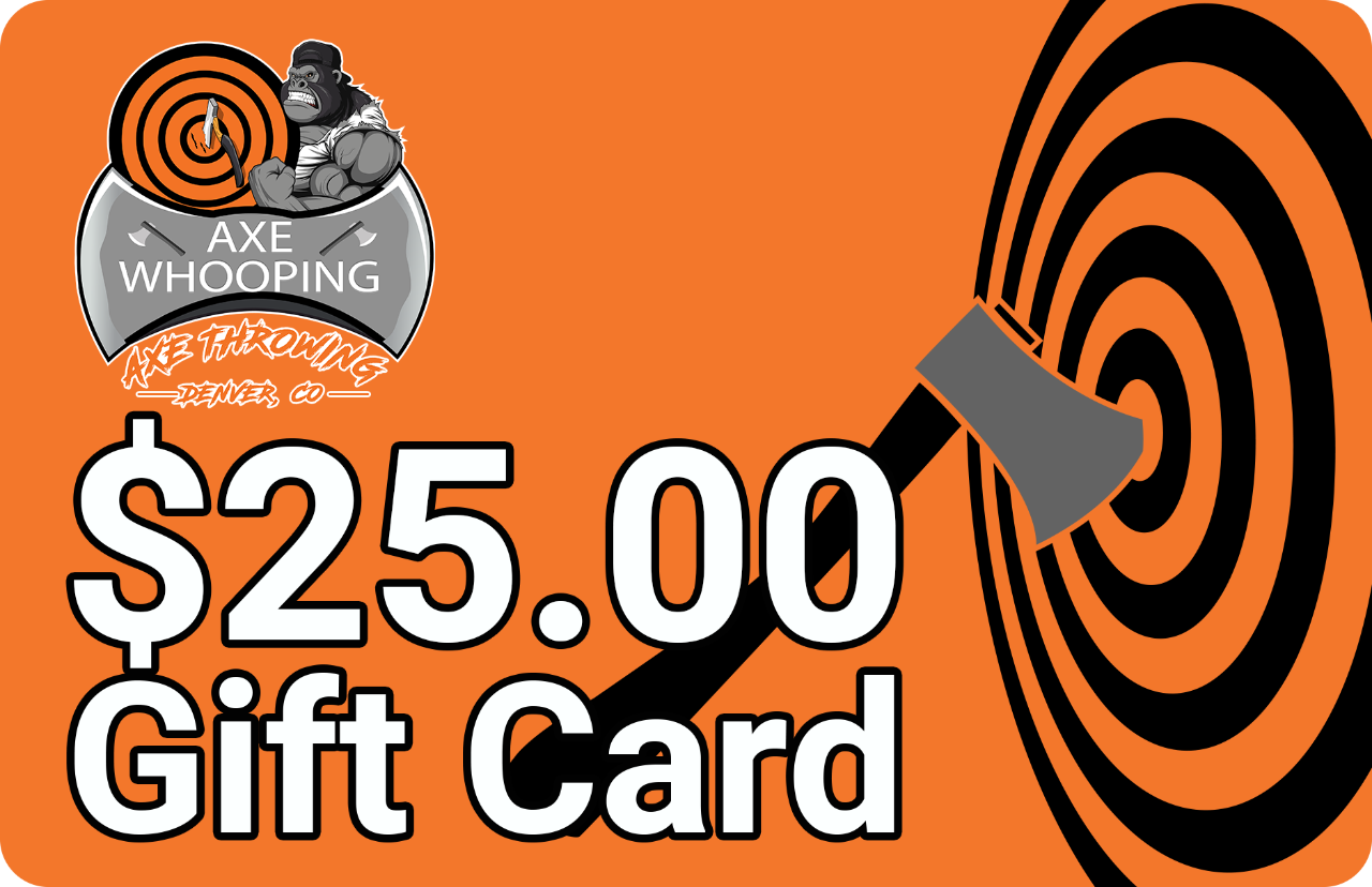 $25 Gift Certificate for Pre-Booked Axe Throwing