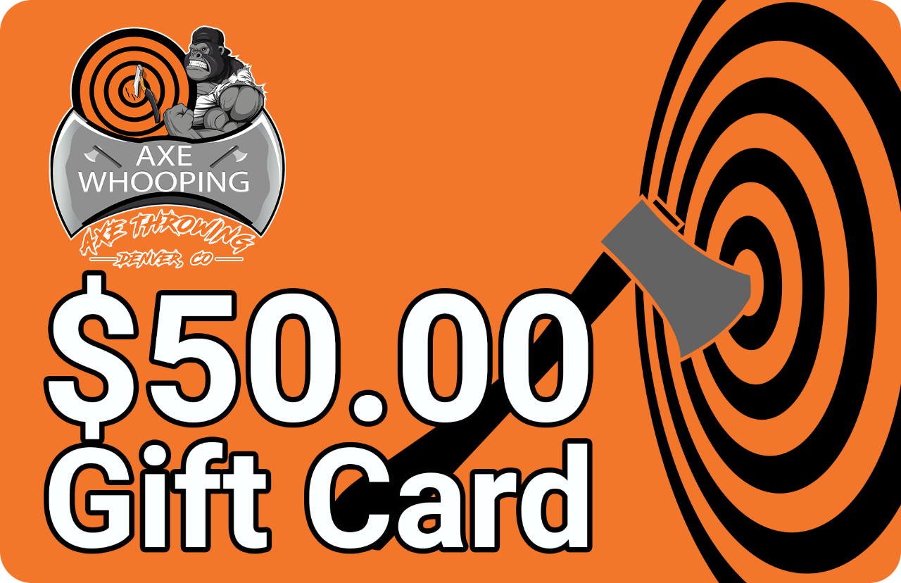 $50 Gift Certificate for Pre-Booked Axe Throwing