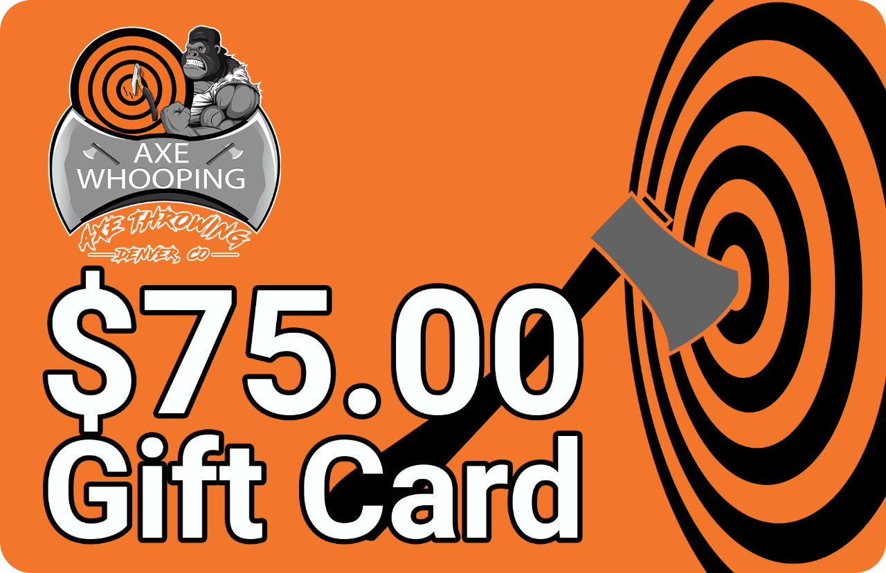$75 Gift Certificate for Pre-Booked Axe Throwing