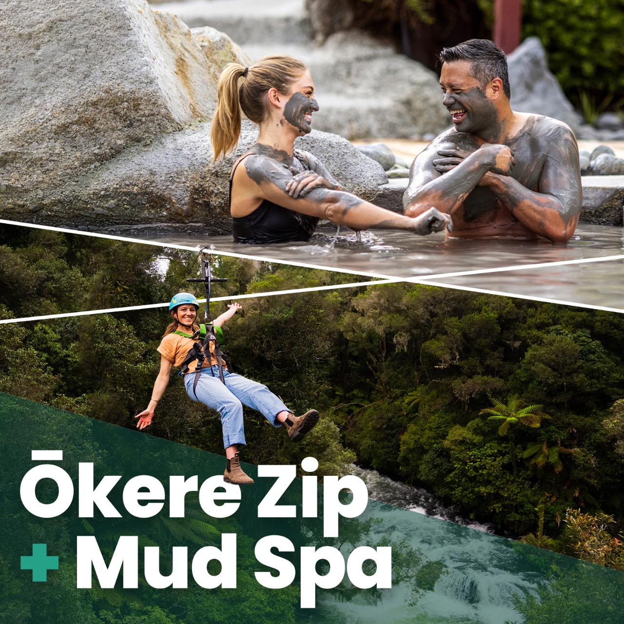 Ōkere Zip + Mud Spa