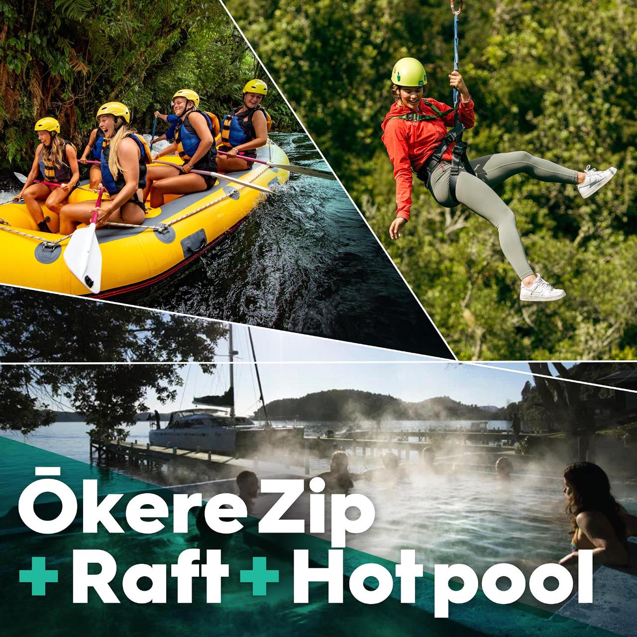 ISITE Rotorua Ziplines Ōkere Zip + Raft + Hotpool