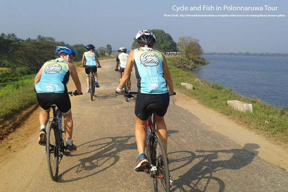 Cycle and Fish in Polonnaruwa Tour