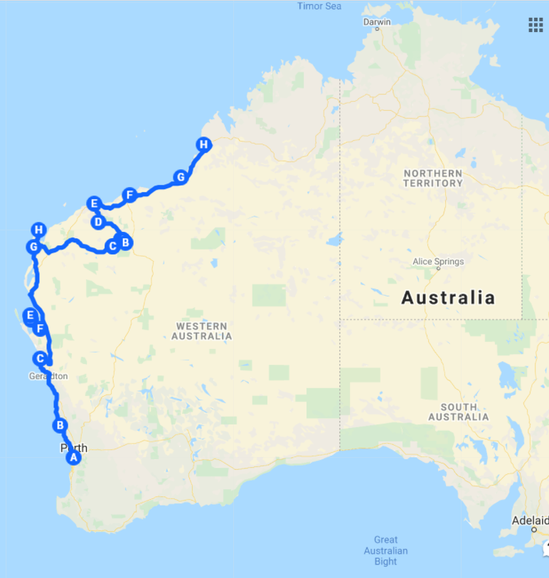 Broome to Perth via Kalbarri Karijini Ningaloo Monkey Mia Tour 10 day ...