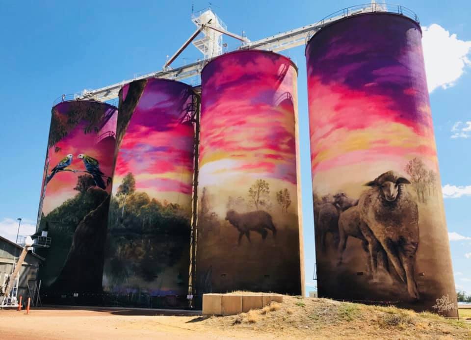 Silo Art Trail Tour NSW Victoria South Australia Sydney to Adelaide 5 ...